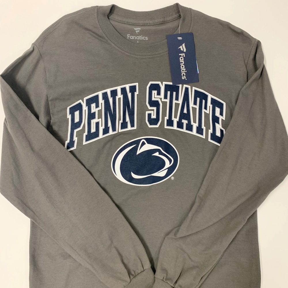 NWT Penn State University Long Sleeve Shirt Gray